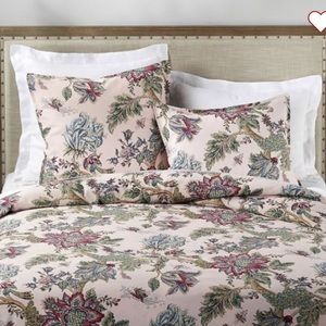 Pottery Barn Laurel Palampore Queen Duvet & 2 Euro Shams